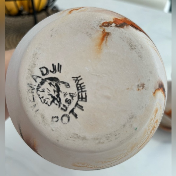 Vintage Nemadji Pottery Vase set of 3 in perfect condition - Picture 7 of 12